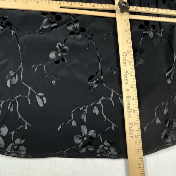 Spencer Alexis Black Floral Burnout Tank Top Sleeveless Stretch NWT Elegant S - Picture 6 of 9